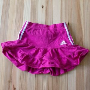 Girls Pink White Adidas Skirt 18 months